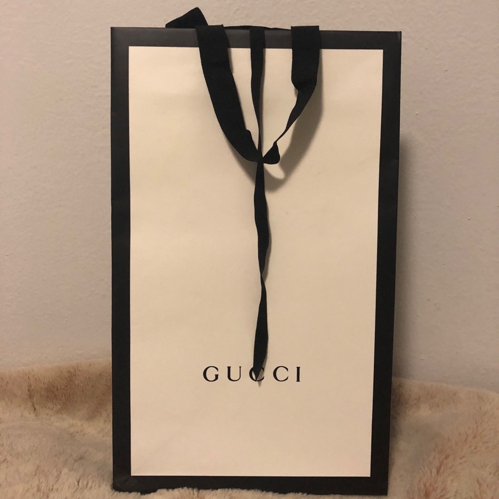 SOLD Gucci paper gift bag